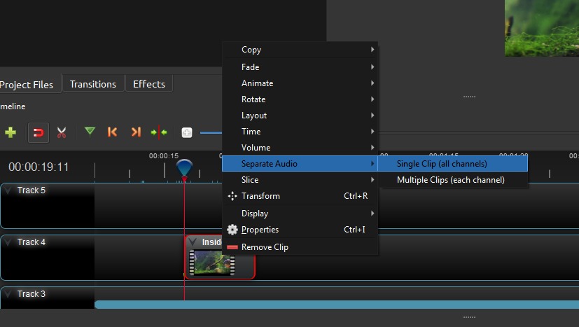 openshot video editor increase volume